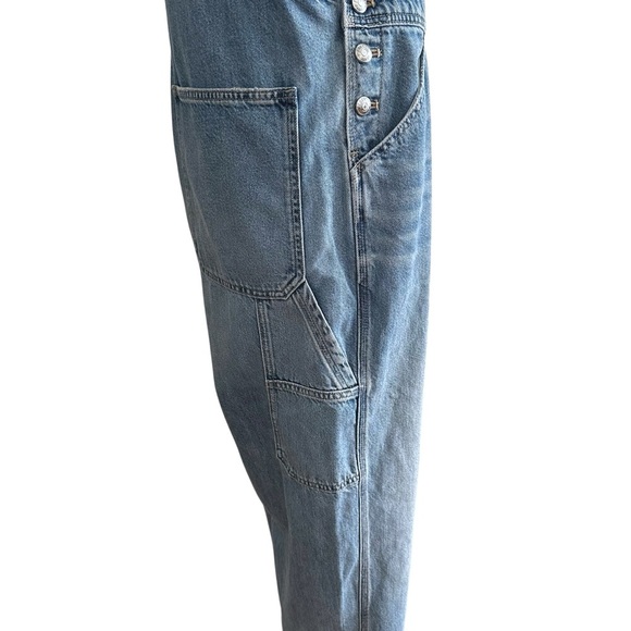MADEWELL Denim Relaxed Carpenter Overalls Oversized Vintage Inspired Size Large - Picture 4 of 16
